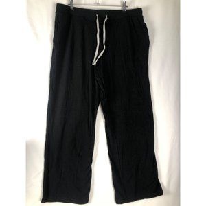U2SKIN women’s relax comfort soft straight Sleepwear pants black size Large
